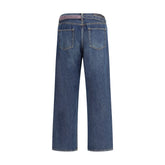 Sacai Blue Cotton Jeans Denim